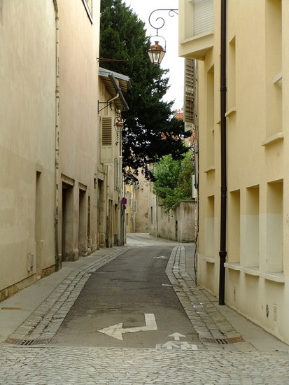 een straatje in Nancy