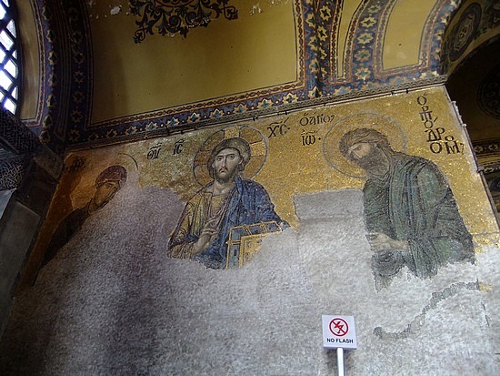 mozaiek in Aya Sophia
