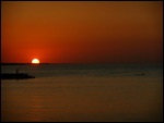 zonsondergang in Bari