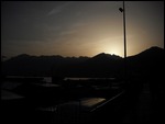 zonsondergang in Salerno