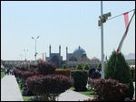 Uitzicht vanop het centrale plein in Esfahan
